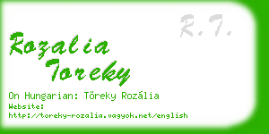 rozalia toreky business card